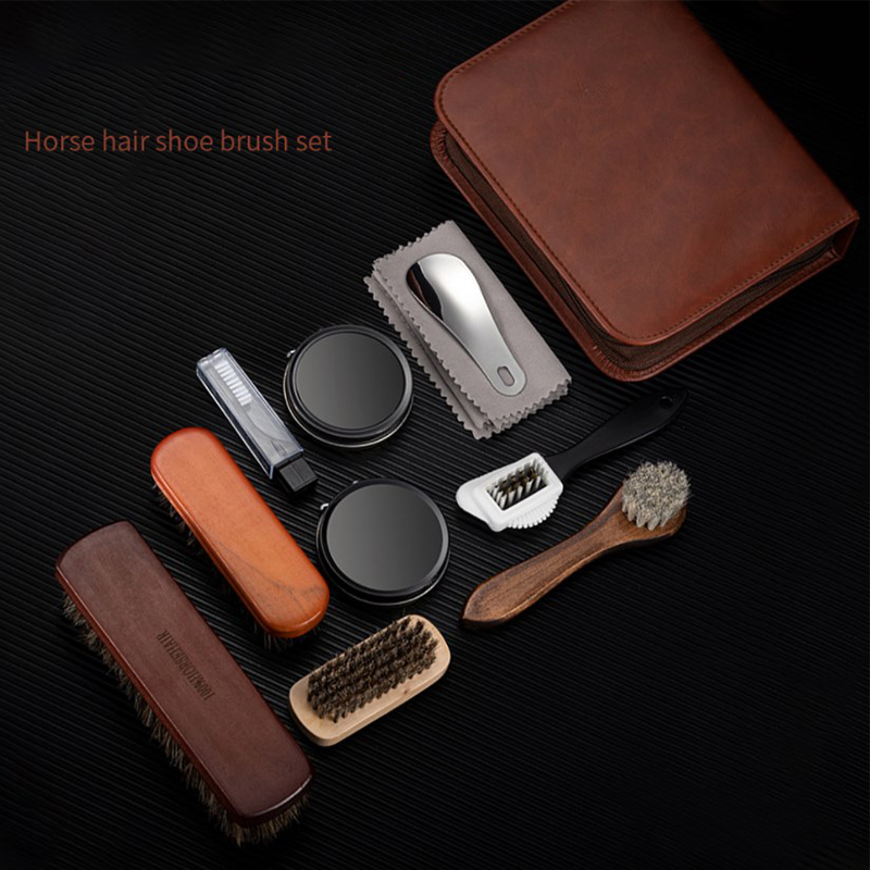 HorseHair Shoe Brush Set Leath - Sneaker Cleaning Kit recension och pris