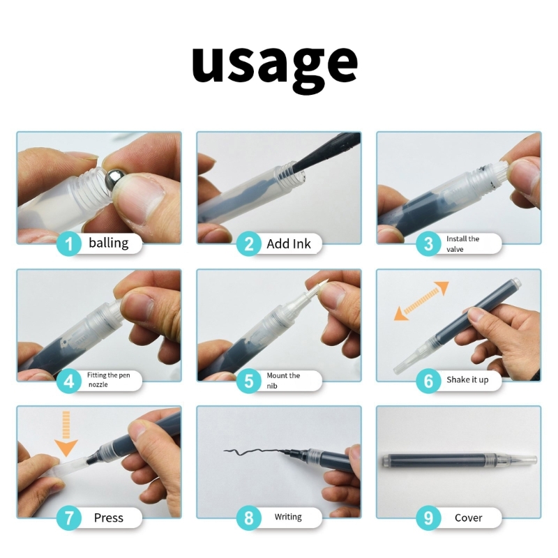 6Pcs Clear Empty Brush Pen Ref - Midsole Marker Paint recension och pris