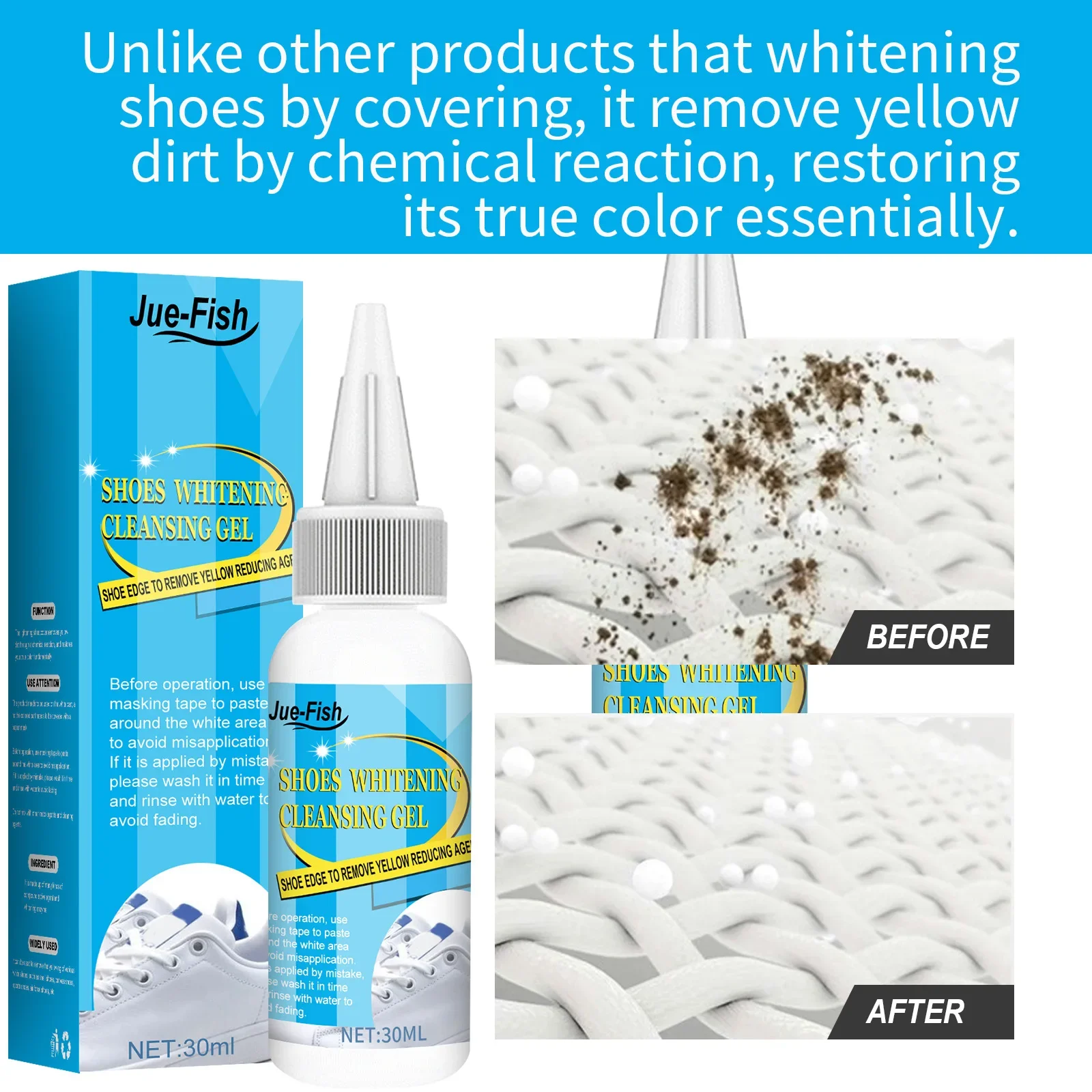 White Shoes Cleaning Gel Stain - Sneaker Cleaning Kit recension och pris